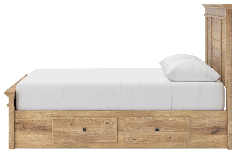 Makidern Tan Queen Panel Storage Bed - PCB1170B11