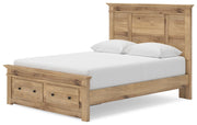 Makidern Tan Queen Panel Storage Bed - PCB1170B4