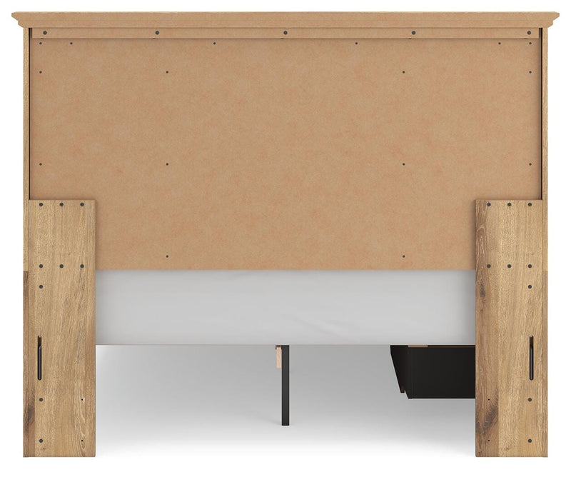 Makidern Tan Queen Panel Storage Bed - PCB1170B6