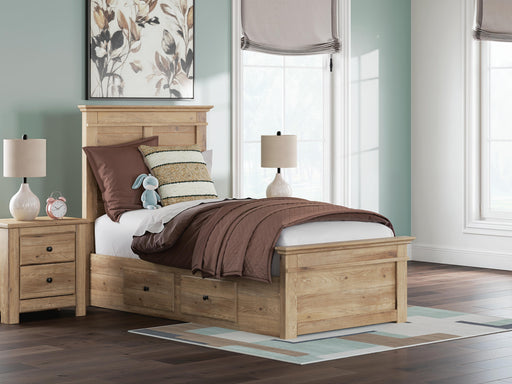 Makidern Tan Twin Panel Storage Bed - PCB1170B30