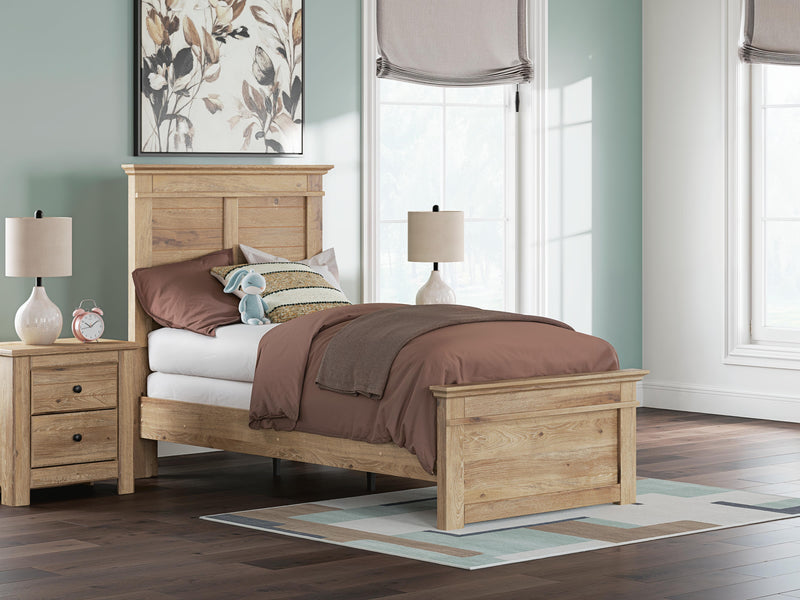 Makidern Twin Panel Bed, Dresser and Mirror - PCB1170B20