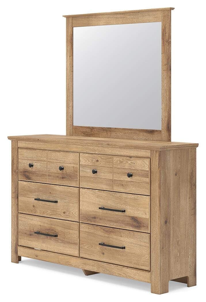 Makidern Twin Panel Bed, Dresser and Mirror - PCB1170B20