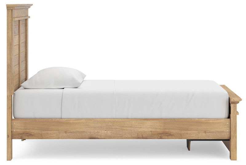 Makidern Twin Panel Storage Bed, Dresser and Mirror - PCB1170B24