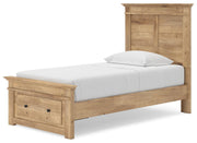 Makidern Twin Panel Storage Bed, Dresser and Mirror - PCB1170B24