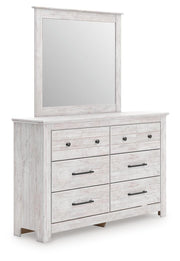 Makidern Twin Panel Storage Bed, Dresser and Mirror - PCB1171B24