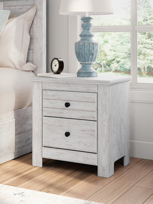 Makidern Whitewash Nightstand - PCB1171-92