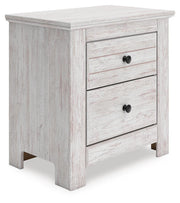 Makidern Whitewash Nightstand - PCB1171-92