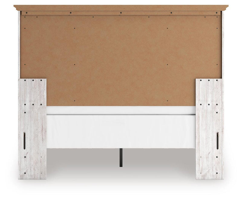 Makidern Whitewash Queen Panel Bed - PCB1171B2