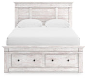 Makidern Whitewash Queen Panel Storage Bed - PCB1171B4