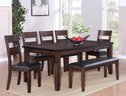 Maldives Dark Brown Extendable Dining Set - Lara FurnitureDining Room Set