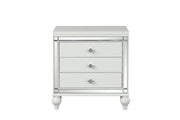 Malibu - 3 Drawers White Nightstand - B234-N