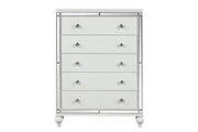 Malibu - 5 Drawers White Chest - B234-C-S