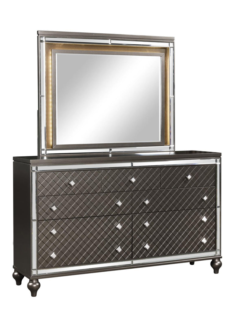 Malibu - Mirror, , Solids/Veneers/MDF, Charcoal Box: 1 of 1 Each - B235-M