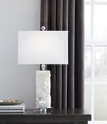 Malise White Table Lamp - Lara FurnitureTable Lamp
