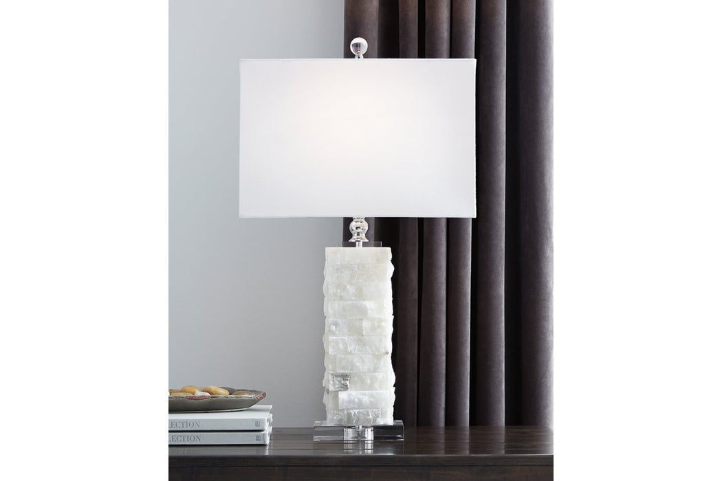 Malise White Table Lamp - Gate FurnitureTable Lamp