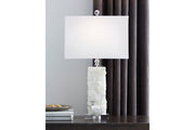 Malise White Table Lamp - Lara FurnitureTable Lamp