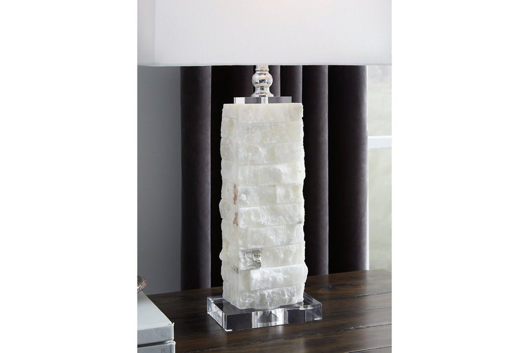 Malise White Table Lamp - Gate FurnitureTable Lamp