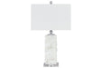 Malise White Table Lamp - Gate FurnitureTable Lamp