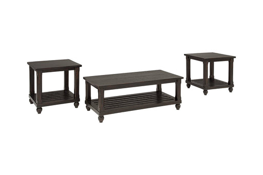 Mallacar Black Table (Set of 3) - T145-13 - Lara Furniture