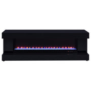 Mallory TV Stand Fireplace Console Bluetooth Speaker Black High Gloss - 701803