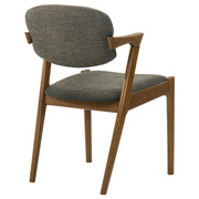 Malone Padded Wood Dining Arm Chair Dark Walnut (Set of 2) - 105352