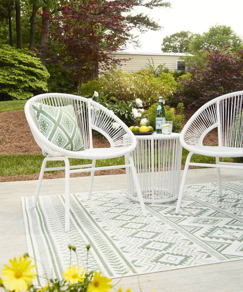 Mandarin Cape Outdoor Table and Chairs (Set of 3) - P312-050 - Lara Furniture