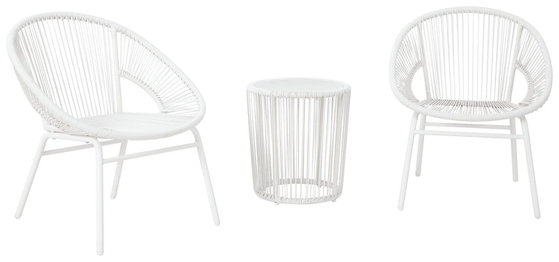 Mandarin Cape Outdoor Table and Chairs (Set of 3) - P312-050 - Lara Furniture