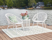 Mandarin Cape Outdoor Table and Chairs (Set of 3) - P312-050 - Lara Furniture