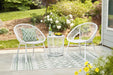 Mandarin Cape Outdoor Table and Chairs (Set of 3) - P312-050 - Lara Furniture