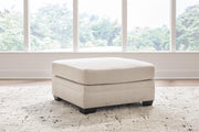 Mandi Point Marble Oversized Accent Ottoman - 6260608
