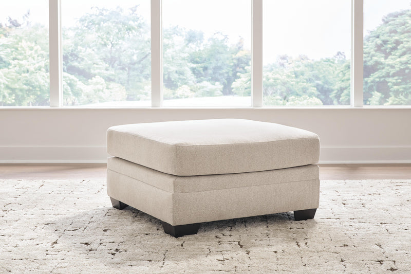 Mandi Point Marble Oversized Accent Ottoman - 6260608