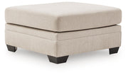 Mandi Point Marble Oversized Accent Ottoman - 6260608