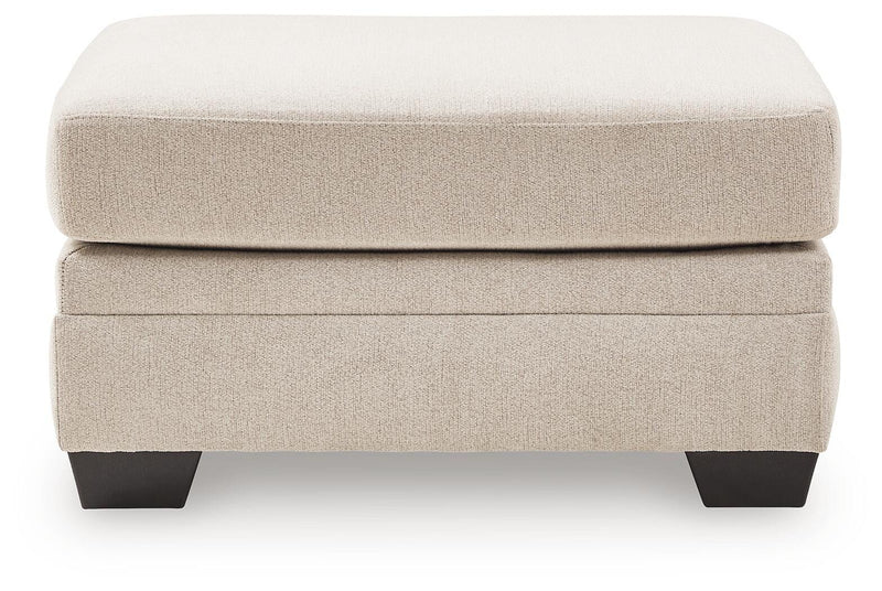 Mandi Point Marble Oversized Accent Ottoman - 6260608