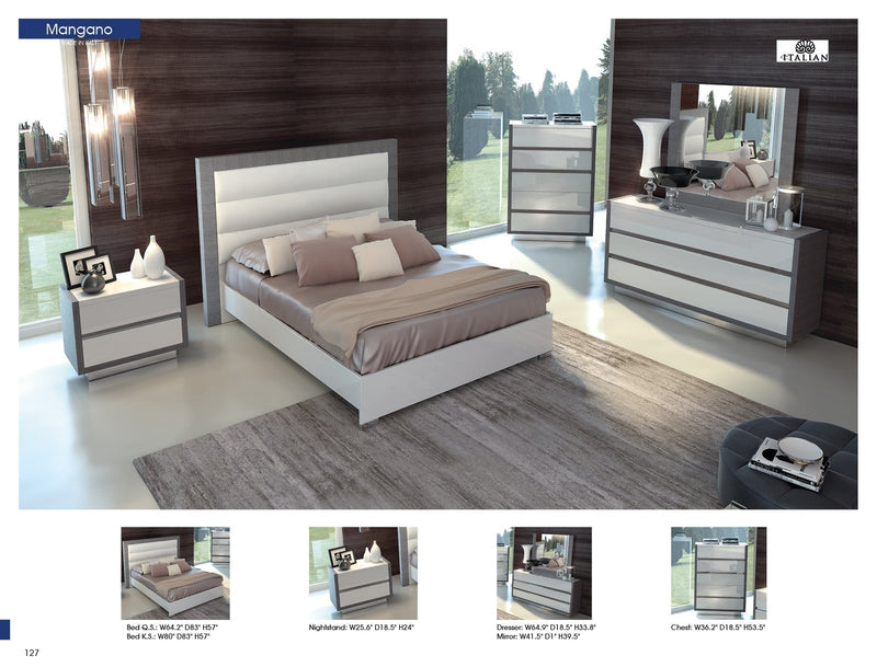 Mangano Bed Queen - Lara FurnitureQueen Bed