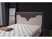 Manolya Storage Bed With Headboard Grey - Queen in Grey - 110-MAN-BBFFUME-150-SB