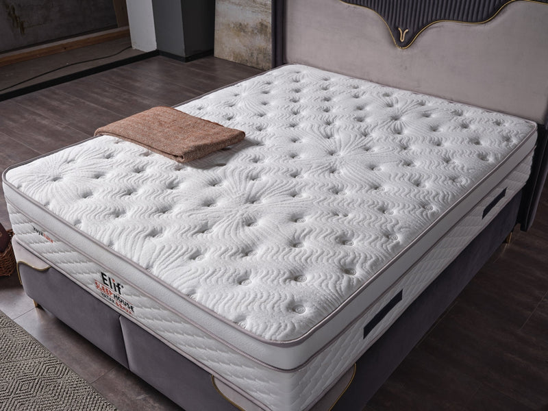 Manolya Storage Bed With Headboard Grey - Queen in Grey - 110-MAN-BBFFUME-150-SB