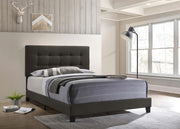 Mapes Upholstered Eastern King Panel Bed Charcoal - 305746KE