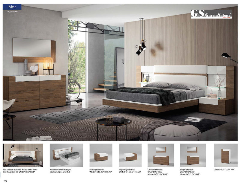 Mar Bed Queen - Lara Furniture
