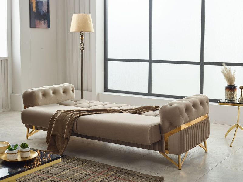 Marbella Chair in Beige - 200-SIM-MAR-VELVET260-B