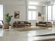 Marbella Convertible Loveseat in Beige - 200-SIM-MAR-VELVET260-2