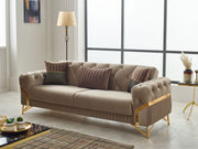 Marbella Convertible Sofa in Brown - 200-SIM-MAR-VELVET406-3