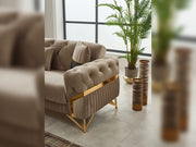 Marbella Convertible Sofa in Brown - 200-SIM-MAR-VELVET406-3