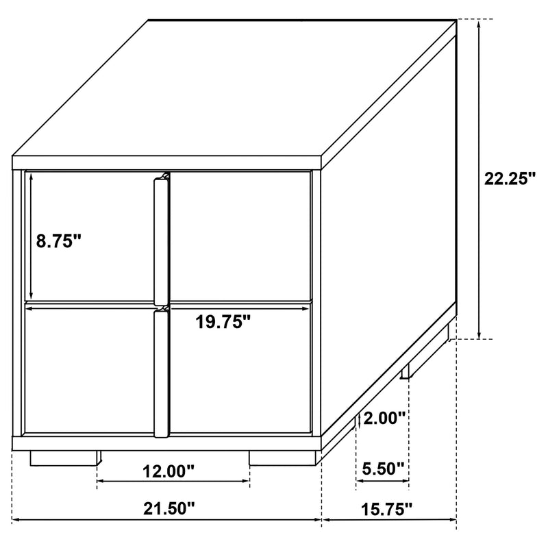 Marceline 4-piece Full Bedroom Set White - 222931F-S4