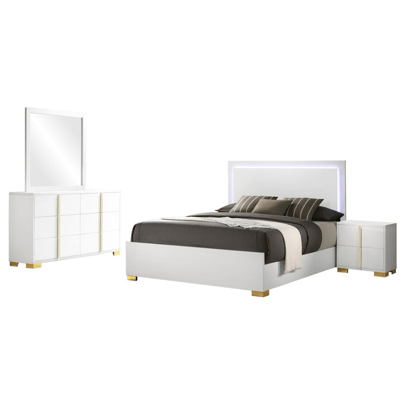 Marceline 4-piece Full Bedroom Set White - 222931F-S4