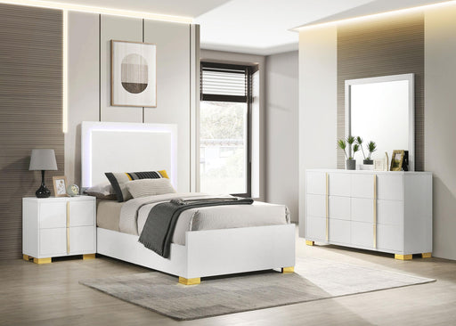 Marceline 4-piece Twin Bedroom Set White - 222931T-S4