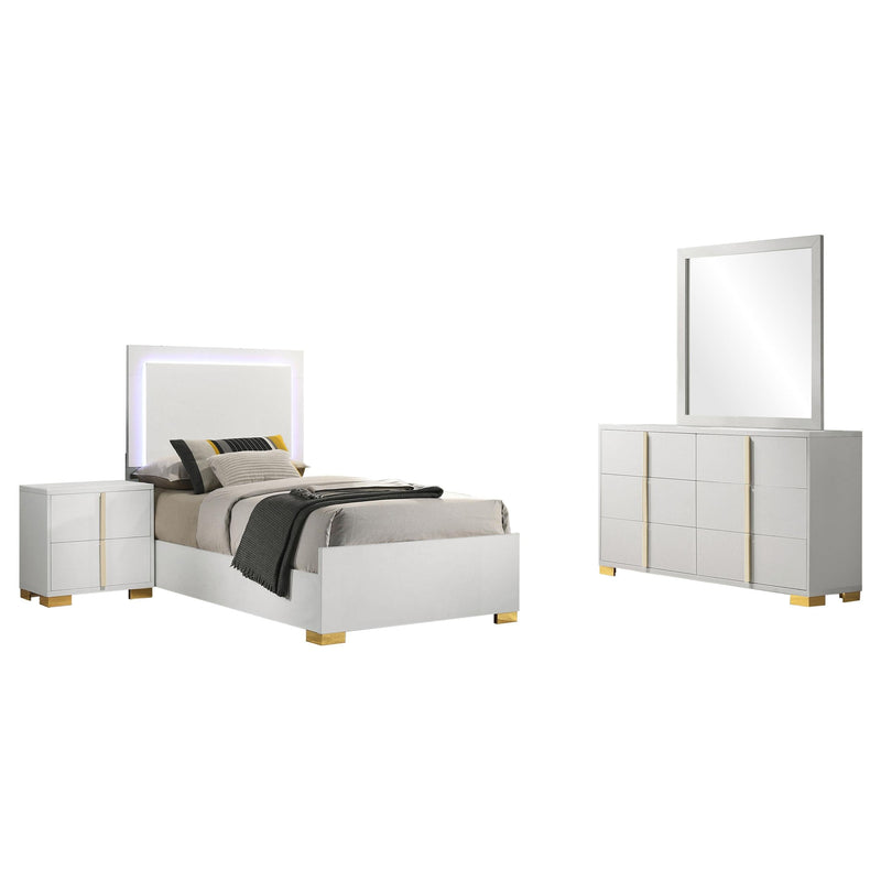 Marceline 4-piece Twin Bedroom Set White - 222931T-S4