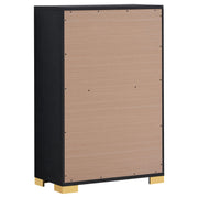 Marceline 5-drawer Bedroom Chest Black - 222835