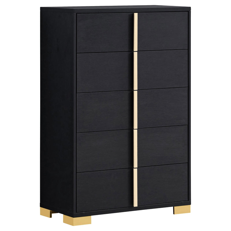 Marceline 5-piece Twin Bedroom Set Black - 222831T-S5