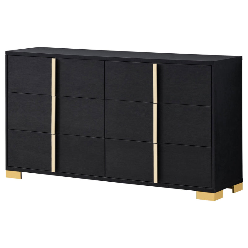 Marceline 6-drawer Dresser Black - 222833