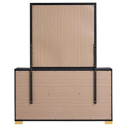 Marceline 6-drawer Dresser with Mirror Black - 222833M